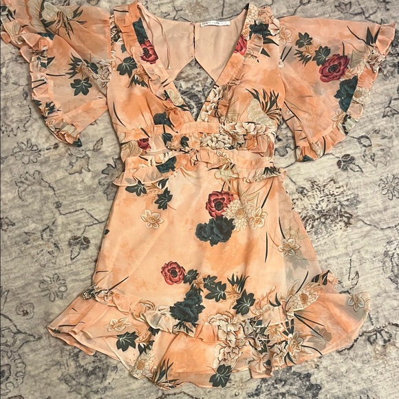 saints + secrets Dresses & Skirts - Floral Midi Dress in Orange by Saints and Secrets